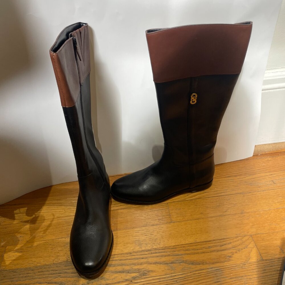 Cole Haan Rigby Riding Boot II Black Leather Size 7 MSRP $308 NWT o